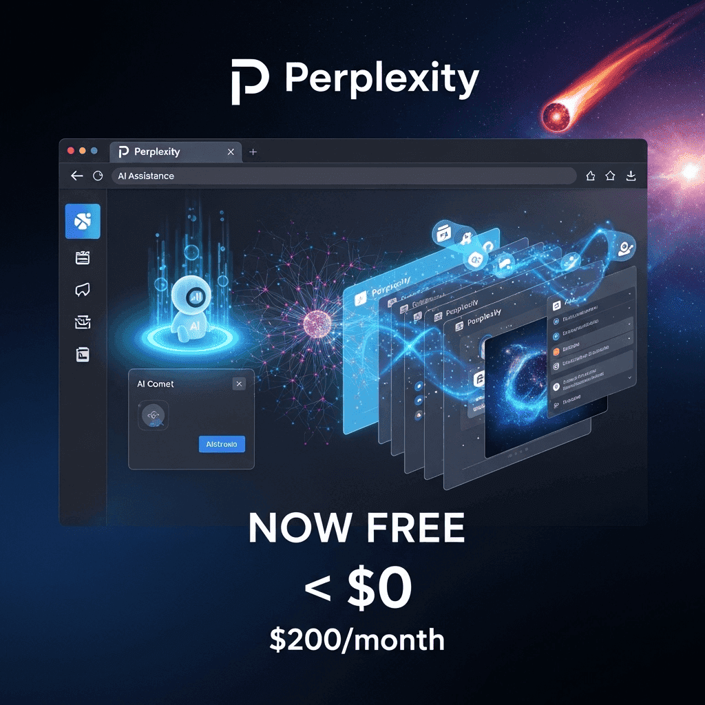 Perplexity Comet AI Browser: Now Free for Everyone - The Complete Guide to AI-Powered Web Browsing in 2025