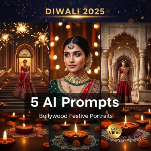Diwali 2025: 5 AI Prompts to Create Viral Bollywood-Inspired Festive Portraits